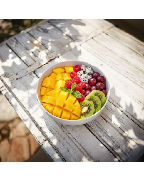 Ronde grijze culinaire opaalschaal - D.18 cm