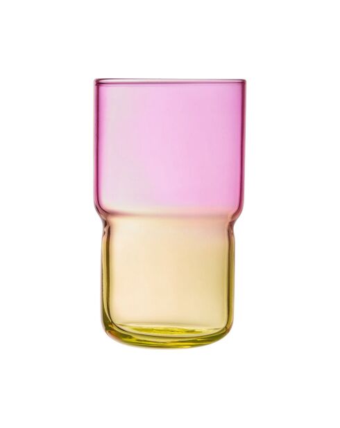 Candy Mix geel/roze waterglas - 32 cl