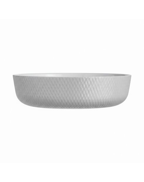 Ronde grijze culinaire opaalschaal - D.26 cm