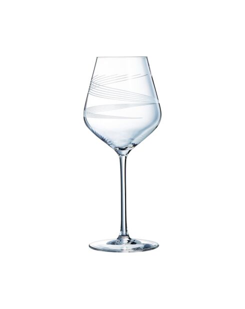 4 Serena Lines transparant glaswerk - 47 cl