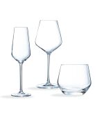 Distinction Transparentes Stielglas- und Becher-Set, 18-teilig