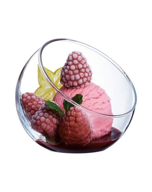 6 transparante dessertglazen - 12 cl