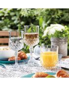 Set van Longchamp transparant glaswerk en waterglazen - 16 stuks