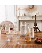 Set van Longchamp transparant glaswerk en waterglazen - 16 stuks