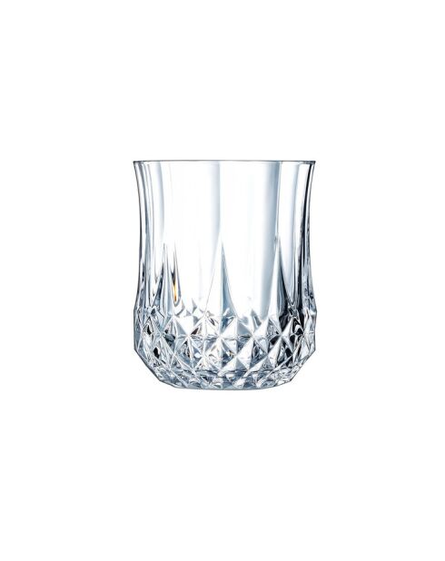 4 vasos bajos Longchamp transparentes - 23 cl