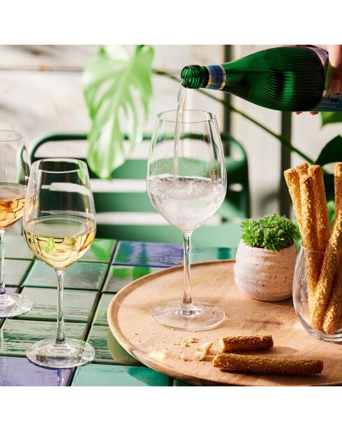 4 Serena Lines transparant glaswerk - 55 cl