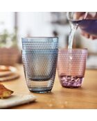 6 paarse Salzburgerglazen - 31 cl