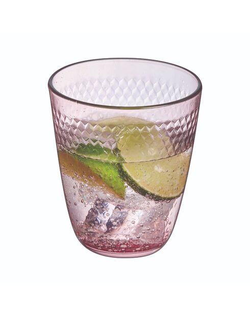 6 paarse Salzburgerglazen - 31 cl