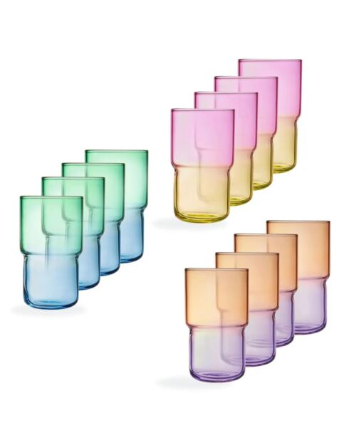 Set de 12 vasos de colores Candy Mix - 32 cl