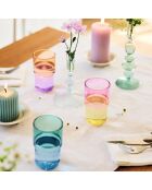 Set van 12 gekleurde glazen Candy Mix - 32 cl