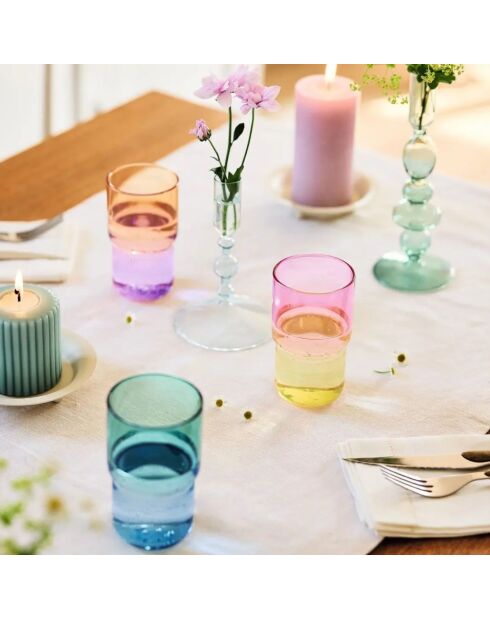 Set de 12 vasos de colores Candy Mix - 32 cl