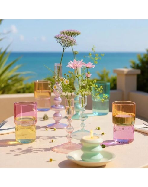 Set de 12 vasos de colores Candy Mix - 32 cl