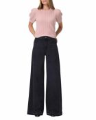 Cameron schwarze Bohème-Jeans mit weitem Bein