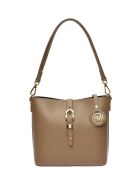 Elvi Beuteltasche aus Schlammleder - 19x21,5x10,5 cm