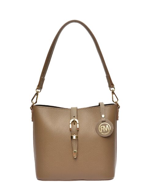 Elvi Beuteltasche aus Schlammleder - 19x21,5x10,5 cm