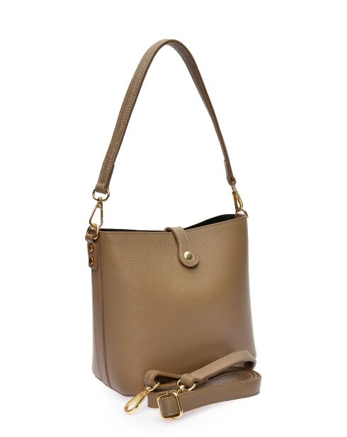 Elvi Beuteltasche aus Schlammleder - 19x21,5x10,5 cm