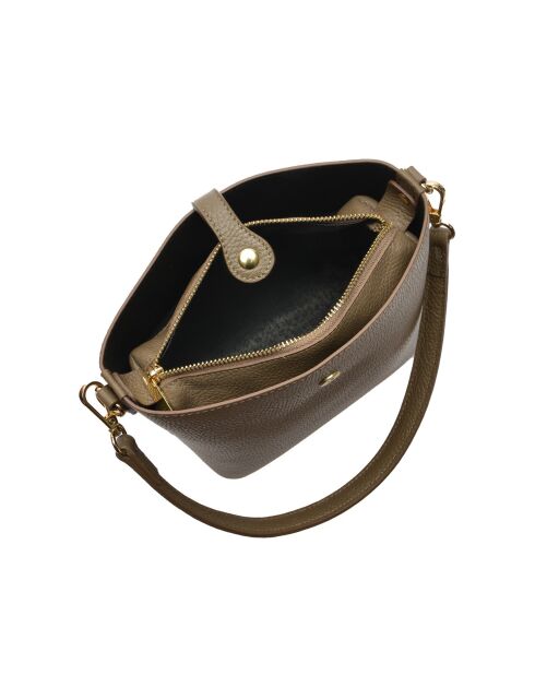 Elvi Beuteltasche aus Schlammleder - 19x21,5x10,5 cm