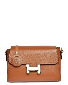 Gaya Cognac Schultertasche aus Leder - 15x20x7 cm