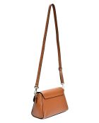Gaya Cognac Schultertasche aus Leder - 15x20x7 cm