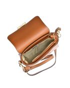 Gaya Cognac Schultertasche aus Leder - 15x20x7 cm