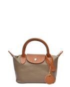 Marlene blauwe leren handtas - 13x22x8,5 cm