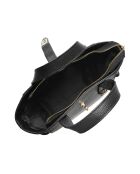 Amelia Schwarze Lederhandtasche - 20x25x11 cm