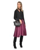 Amelia Schwarze Lederhandtasche - 20x25x11 cm