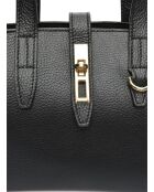 Amelia Schwarze Lederhandtasche - 20x25x11 cm