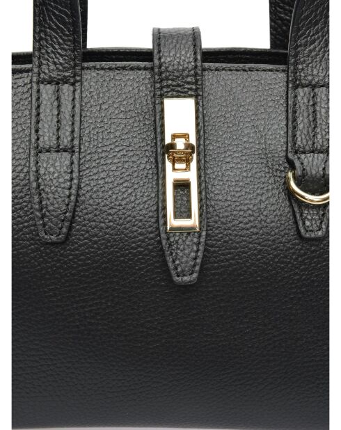 Amelia Schwarze Lederhandtasche - 20x25x11 cm