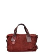 Alessia vin Velvet leren handtas - 28x42x15,5 cm