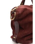 Alessia vin Velvet leren handtas - 28x42x15,5 cm