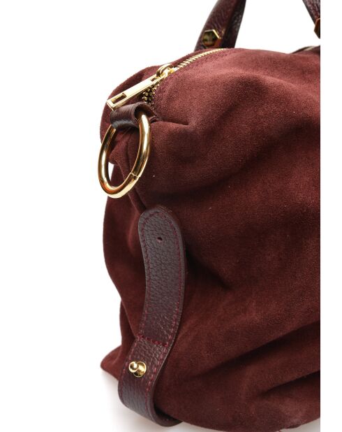 Alessia vin Velvet leren handtas - 28x42x15,5 cm