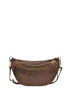 Dunkelbraune Schultertasche aus Kamelaleder - 19x31 cm