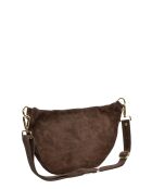 Dunkelbraune Schultertasche aus Kamelaleder - 19x31 cm