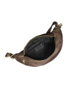 Dunkelbraune Schultertasche aus Kamelaleder - 19x31 cm