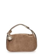 Handtasche Milano Mud Velvet aus Leder -14x22x6 cm