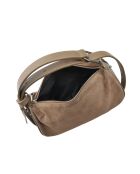 Handtasche Milano Mud Velvet aus Leder -14x22x6 cm