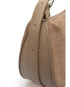 Handtasche Milano Mud Velvet aus Leder -14x22x6 cm