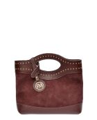 Borsa Luna Bordeaux in pelle - 16x24x7,5 cm