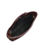 Borsa Luna Bordeaux in pelle - 16x24x7,5 cm