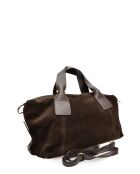 Alessia Velvet Lederhandtasche Dunkelbraun - 28x42x15,5 cm