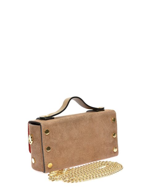 Bianca Mud Velvet leren handtas - 9x18x4,5 cm