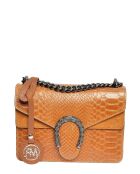 Baleyse Cognac Schultertasche aus Leder - 15x20x5 cm