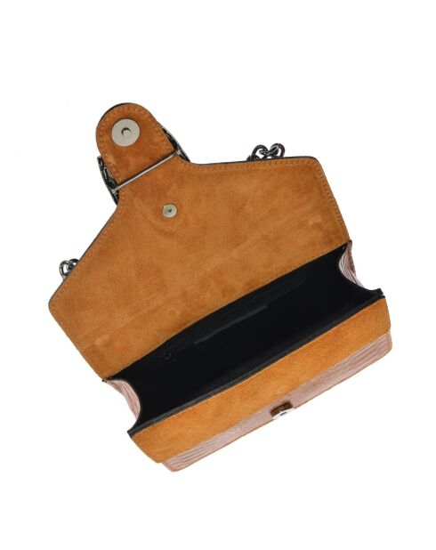 Baleyse Cognac Schultertasche aus Leder - 15x20x5 cm