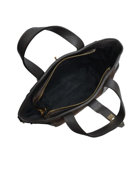 Olivia Chocolate Tragetasche aus Leder, 20,5 x 24 x 7 cm