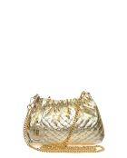 Anita gouden leren schoudertas - 14x22x6 cm