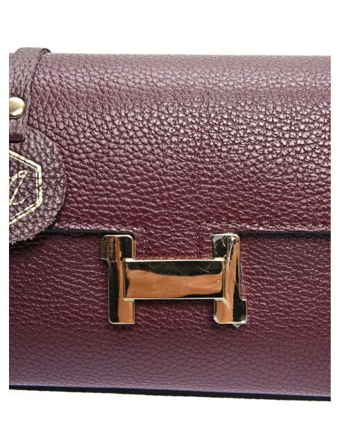 Bandolera de piel Gaya vin - 15x20x7 cm