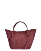 Abby Burgundy leren handtas - 24x29x13,5 cm