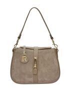 Mud Doulché fluwelen leren schoudertas - 17,5x24x6,5 cm