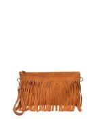 Funda de piel aterciopelada Cloé Cognac - 18,5x30 cm